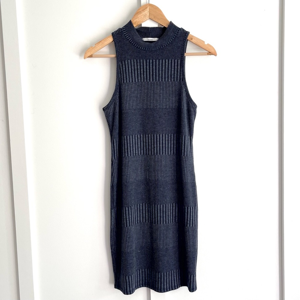 Blue Bodycon Knit Dress